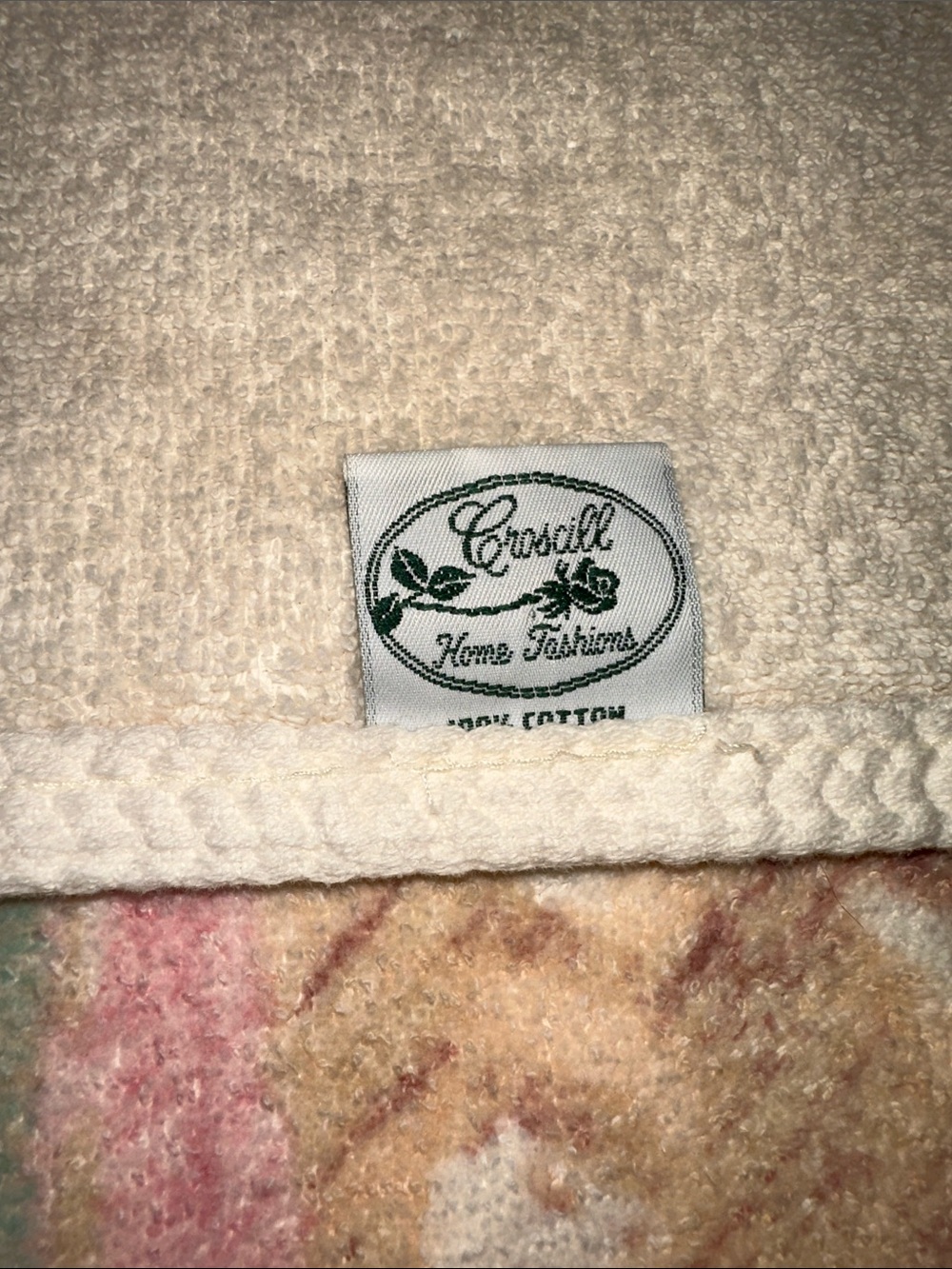 Vintage Croscill 5 Pc Pastel Southwestern Cotton Towel Set 90s - Picture 3 of 10